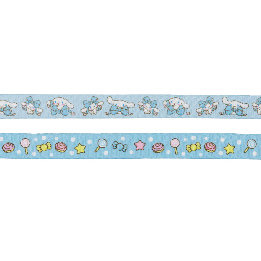 Dog leash featuring Cinnamoroll™ design from Sassy Woof, showcasing a plush, colorful pet leash with Cinnamoroll character print.