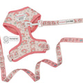 Sassy Woof My Melody two-piece dog collar and harness bundle with pink and white design featuring My Melody character.