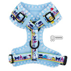 Dog adjustable harness featuring Hello Kitty® and friends in the sky, colorful pet collar and harness by Sassy Woof.