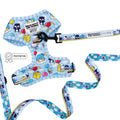 Dog two-piece bundle with Hello Kitty® and friends in the sky on colorful collars and harnesses by Sassy Woof.