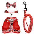 Sassy Woof Hello Kitty red pet collar and harness bundle featuring Hello Kitty Valentine design for cats.