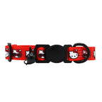 Red Hello Kitty® cat collar by Sassy Woof featuring a cute Valentine’s Day design for pet cats.