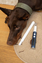 Anesthesia-free pet dental cleaning kit with ultrasonic tartar remover and electric toothbrush for dogs and cats by Dr. Milou.