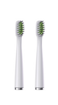 Two Dr. Milou replacement brush heads for advanced pet electric toothbrush, with soft bristles for effective pet dental cleaning.