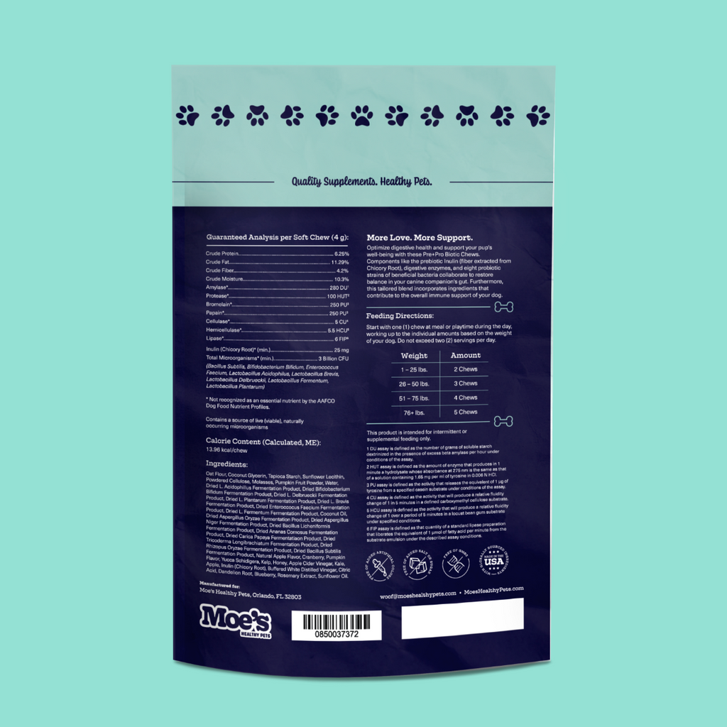 Pre + Pro Biotic Chews