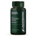 Natural Immunity supplement for cats and dogs by Rooted Owl Pet Supplements, featuring herbal ingredients in a bottle.