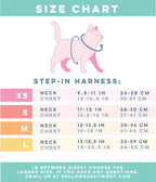 Pink Hello Kitty cat step-in harness by Sassy Woof, featuring adjustable straps and cute Hello Kitty design for small pets.