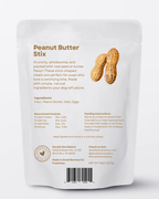 Homemade Doodle Doo Bakery peanut butter dog treat sticks, 1/2lb, featuring crunchy treats for dogs.