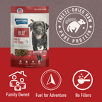 Montana Dog Food Co Grain-Free Beef Freeze-Dried Raw Adventure Fuel meal for dogs, raw beef topper in 6.4oz package