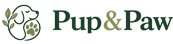 Pup & Paw emblem and wordmark logo