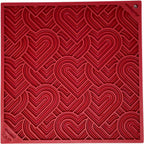 Love eMat enrichment lick mat for dogs and cats with a heart design, made by SodaPup, perfect for interactive pet enrichment.