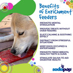 Love eMat enrichment lick mat for dogs and cats with a heart design, by SodaPup, designed for pet enrichment and interactive play.