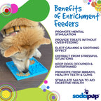 Light blue Sky eMat enrichment lick mat for dogs and cats with celestial design by SodaPup, ideal for calming and interactive play.
