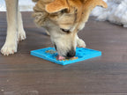 Light blue Sky eMat enrichment lick mat for dogs and cats with celestial design by SodaPup, ideal for mental stimulation and calming.