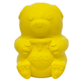 Medium Honey Bear rubber dog treat dispenser by SodaPup, durable USA-made rubber toy for dogs.