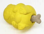 Medium Honey Bear Rubber Dog Toy from SodaPup, durable treat dispenser for dogs, USA-made rubber toy for canine play.