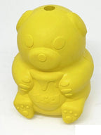Medium Honey Bear Rubber Dog Toy and Treat Dispenser by SodaPup, durable rubber design for dogs, USA made.